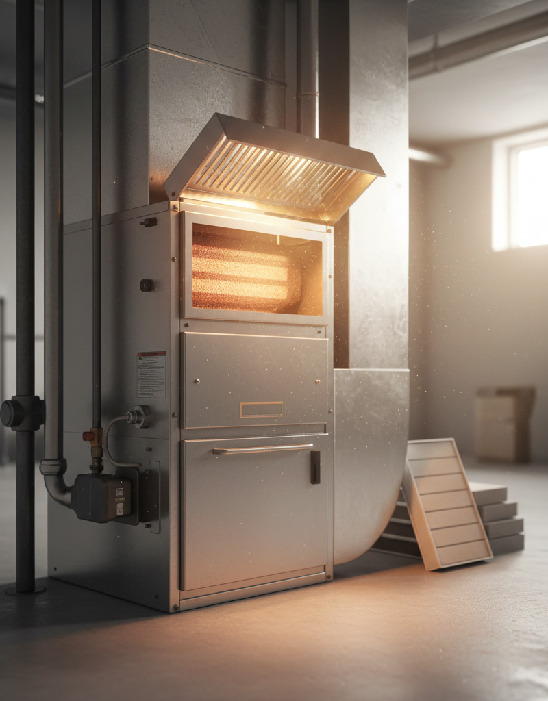 Furnace emitting a slight burning dust smell from vents as heat turns on