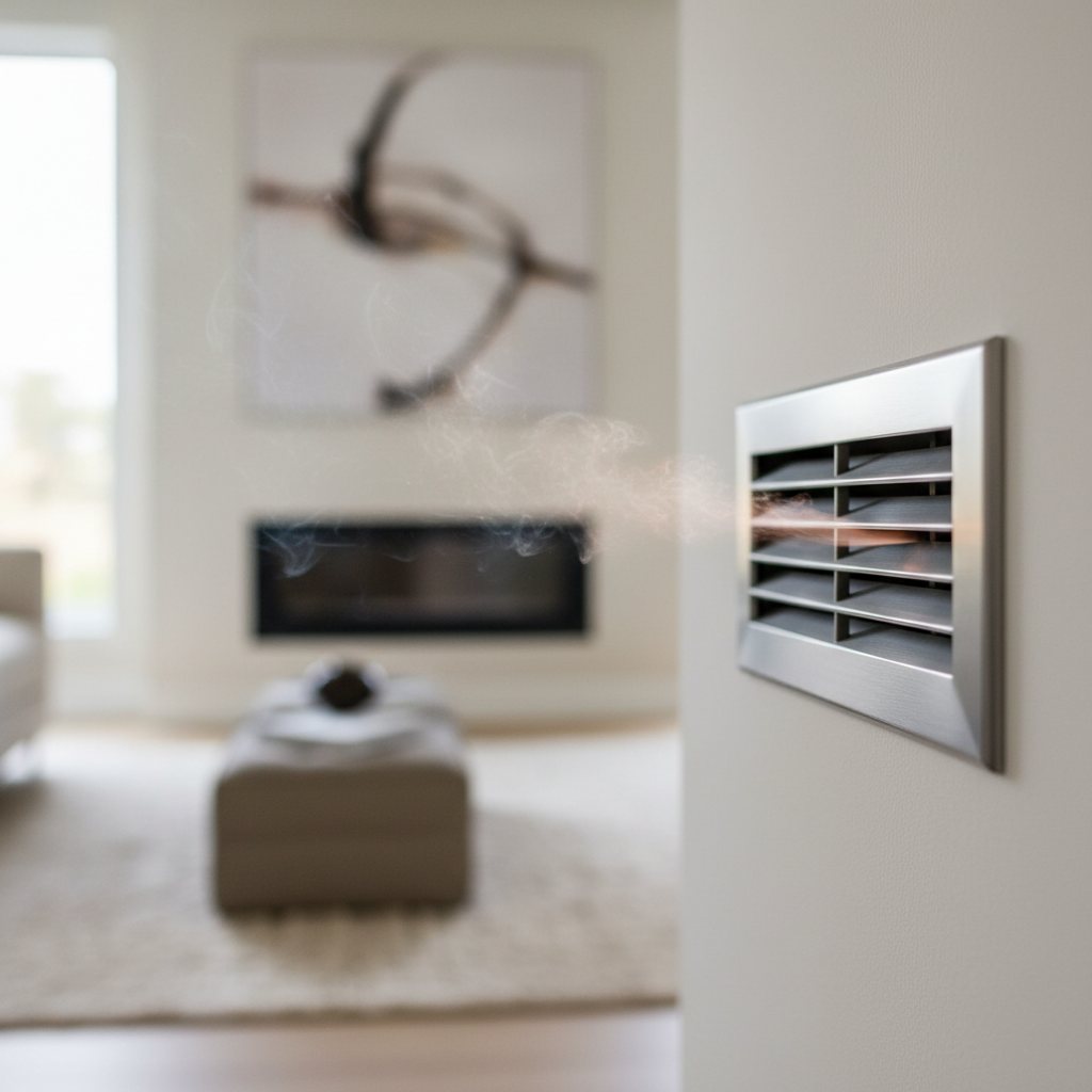 Burning dust smell coming from a home's heating vent