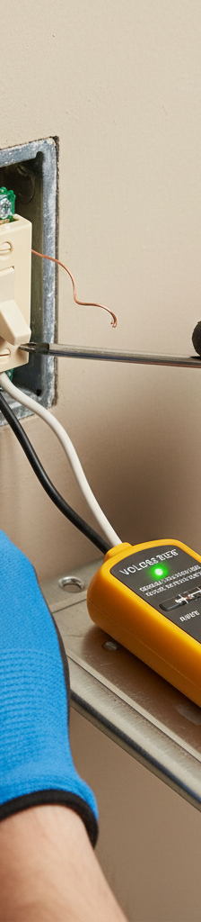 Homeowner safely replacing a dead light switch with a new one