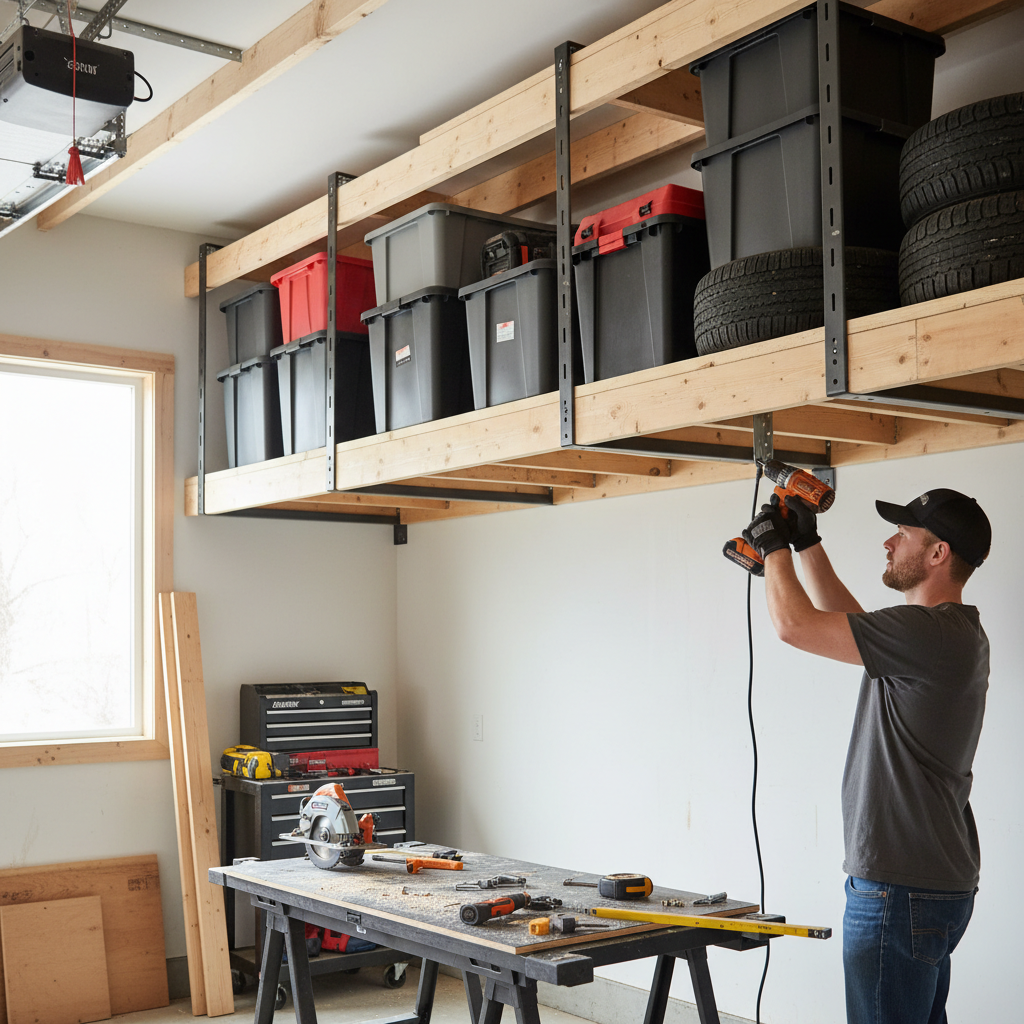 Unlock Hidden Space: Build Serious Garage Overhead Storage