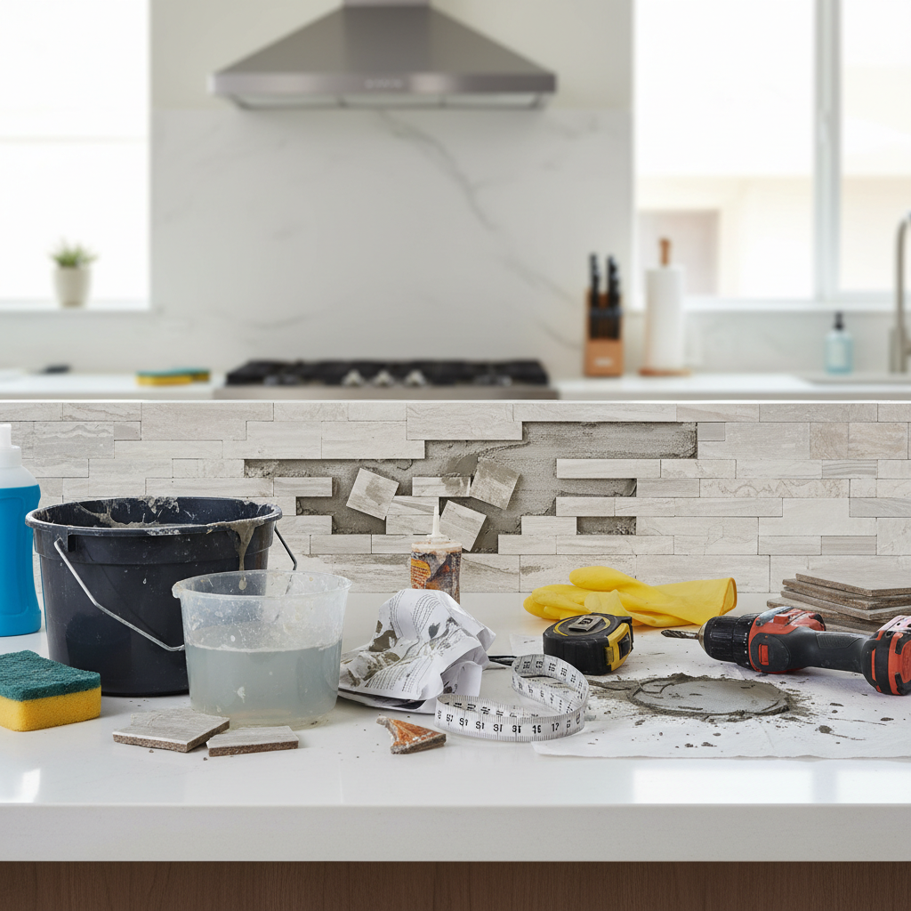 The 7 Mistakes First-Time DIYers Make When Installing a Kitchen Backsplash