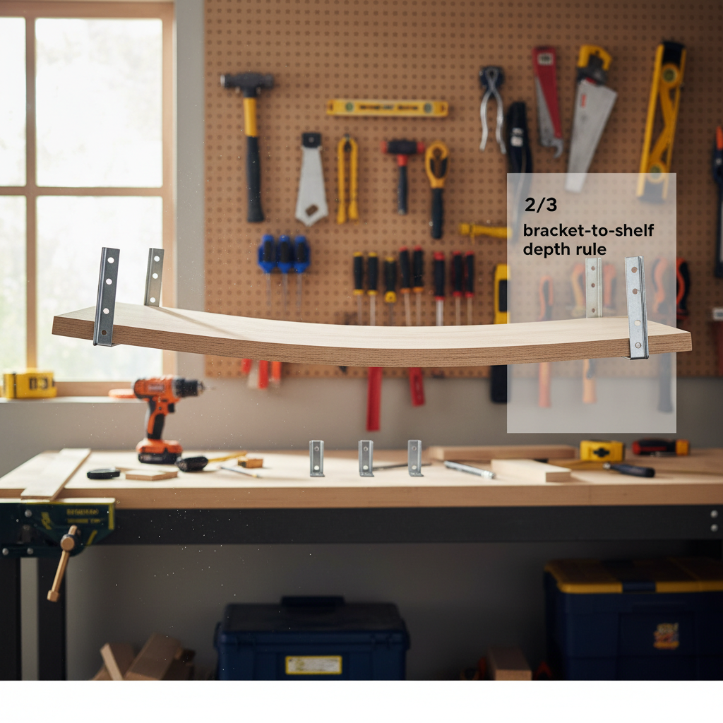 That Sagging Shelf? You Broke the 2/3 Bracket Rule