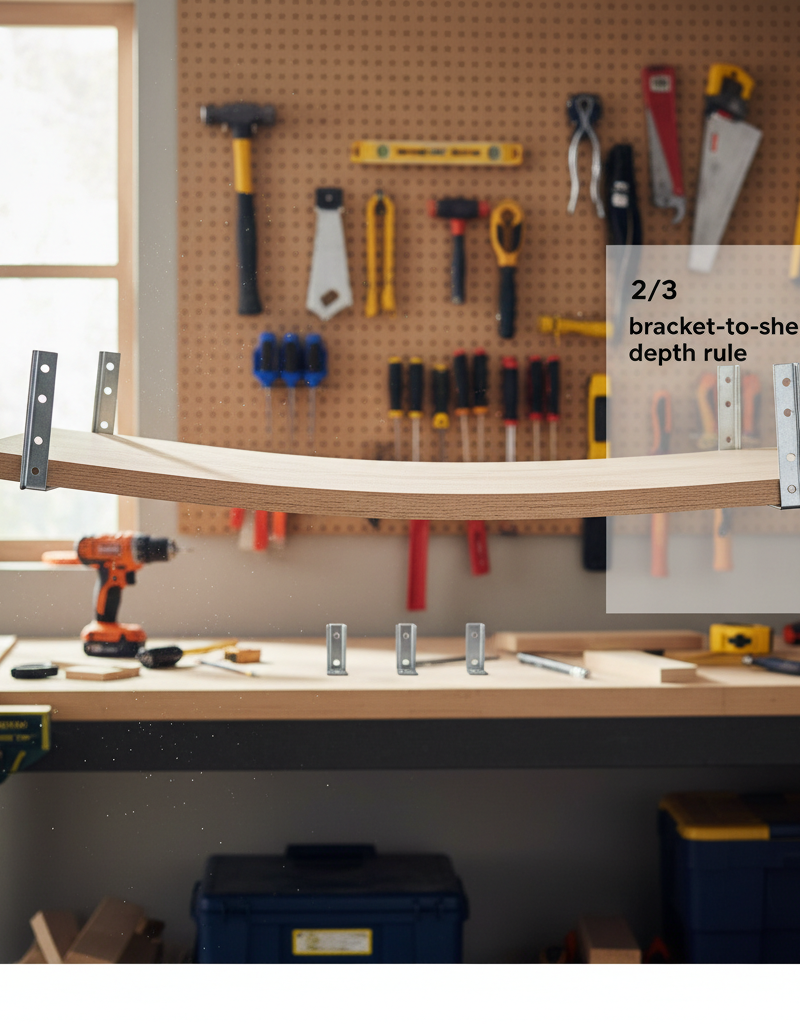 That Sagging Shelf? You Broke the 2/3 Bracket Rule