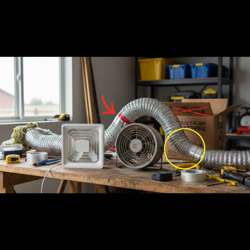 Why Your Quiet New Bathroom Fan Sounds Like a Jet Engine