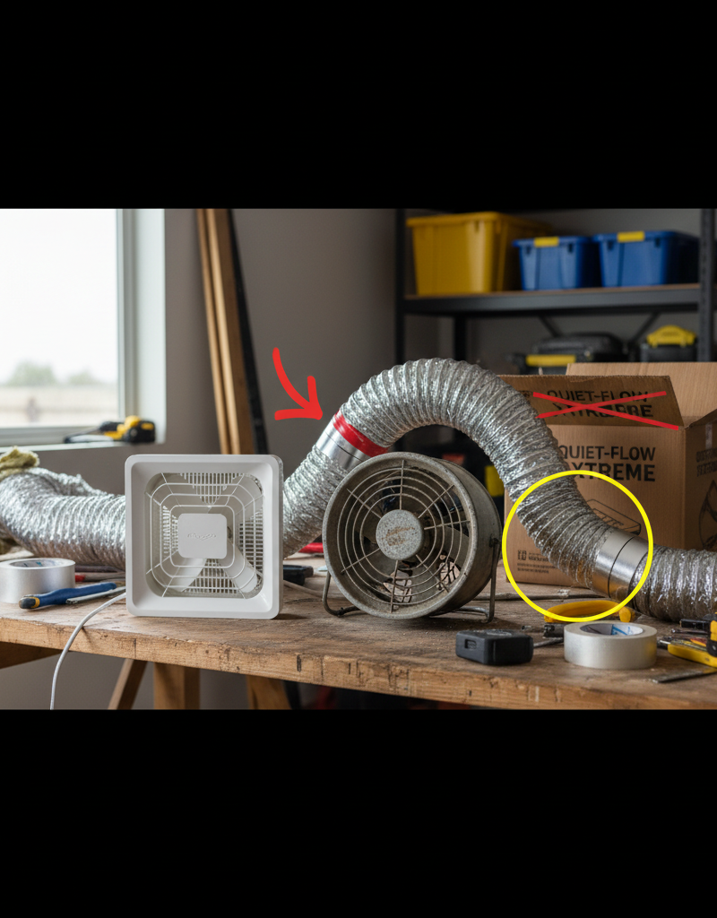 Why Your Quiet New Bathroom Fan Sounds Like a Jet Engine