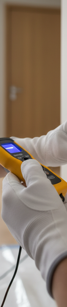 Homeowner safely replacing a dead light switch with a screwdriver and voltage tester.